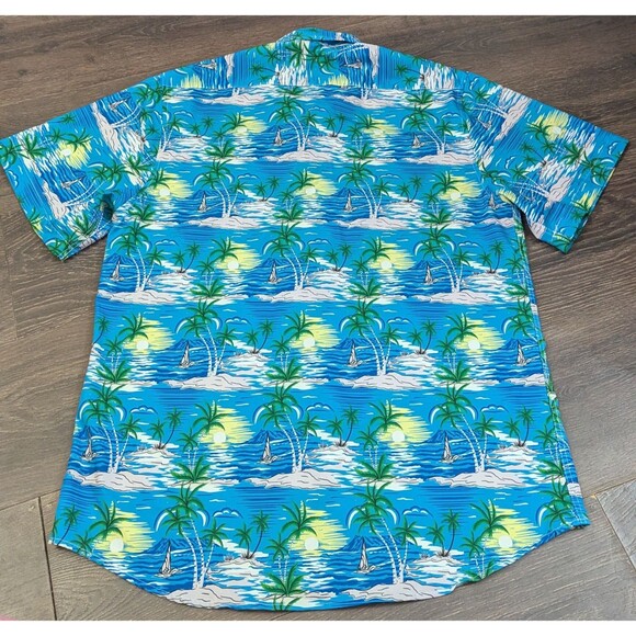 Envmenst Hawaiian Shirt Men’s Short Sleeve Button Up Size Medium Tropical (525m) - Picture 2 of 3